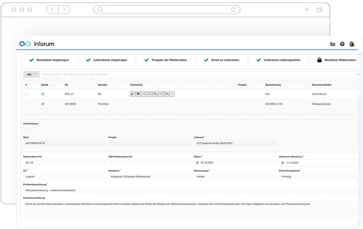 Reklamationsmanagement Software