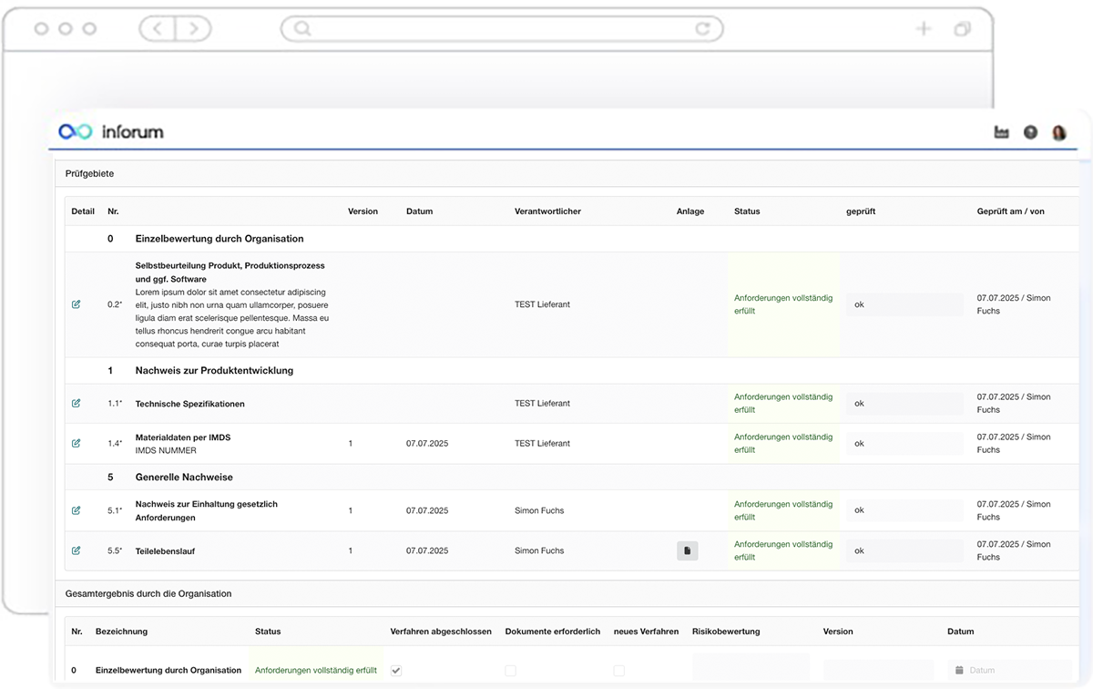 Software für Bemusterung